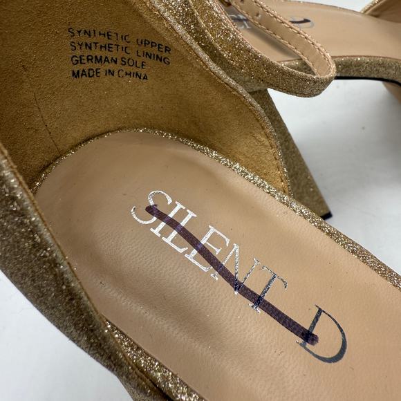 Anthropologie x Silent d Women's Tailah Mary Jane Heels In Gold EU 40/US 9.5 - Picture 5 of 10